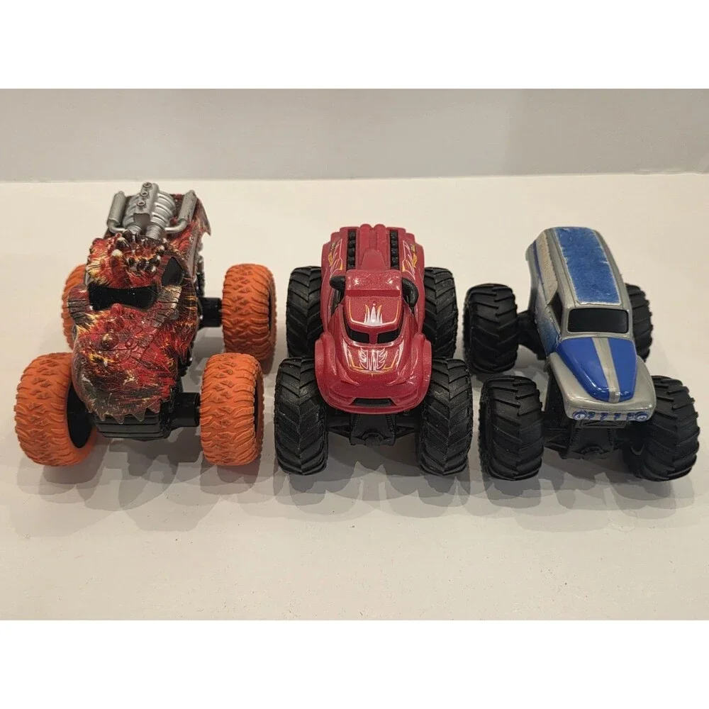 Monster Jam Trucks Big Wheels Lot of 3